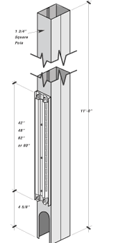 herman miller ceiling entry pole